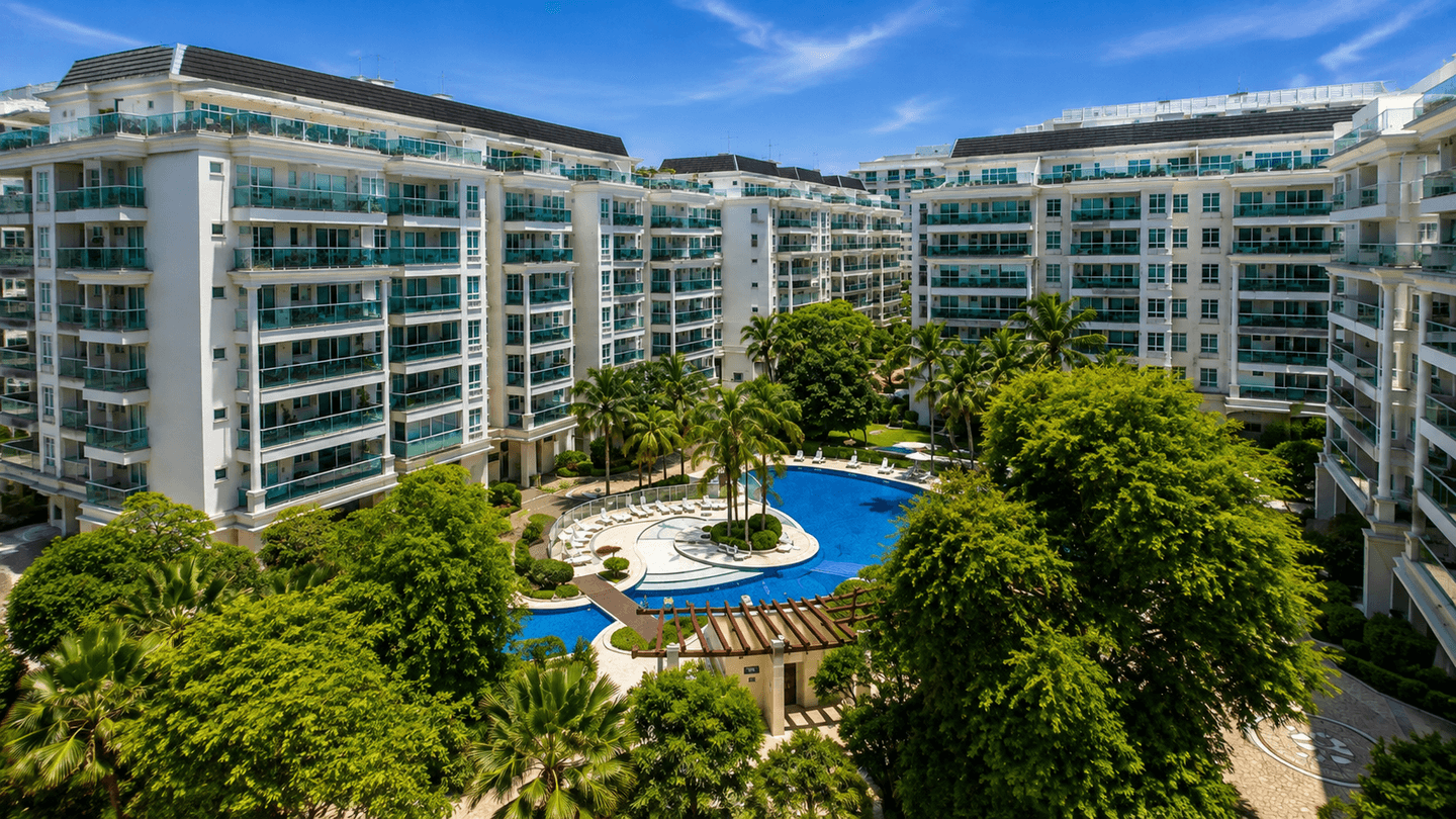 Exclusividade, sofisticação e estilo em condomínio resort na Barra!