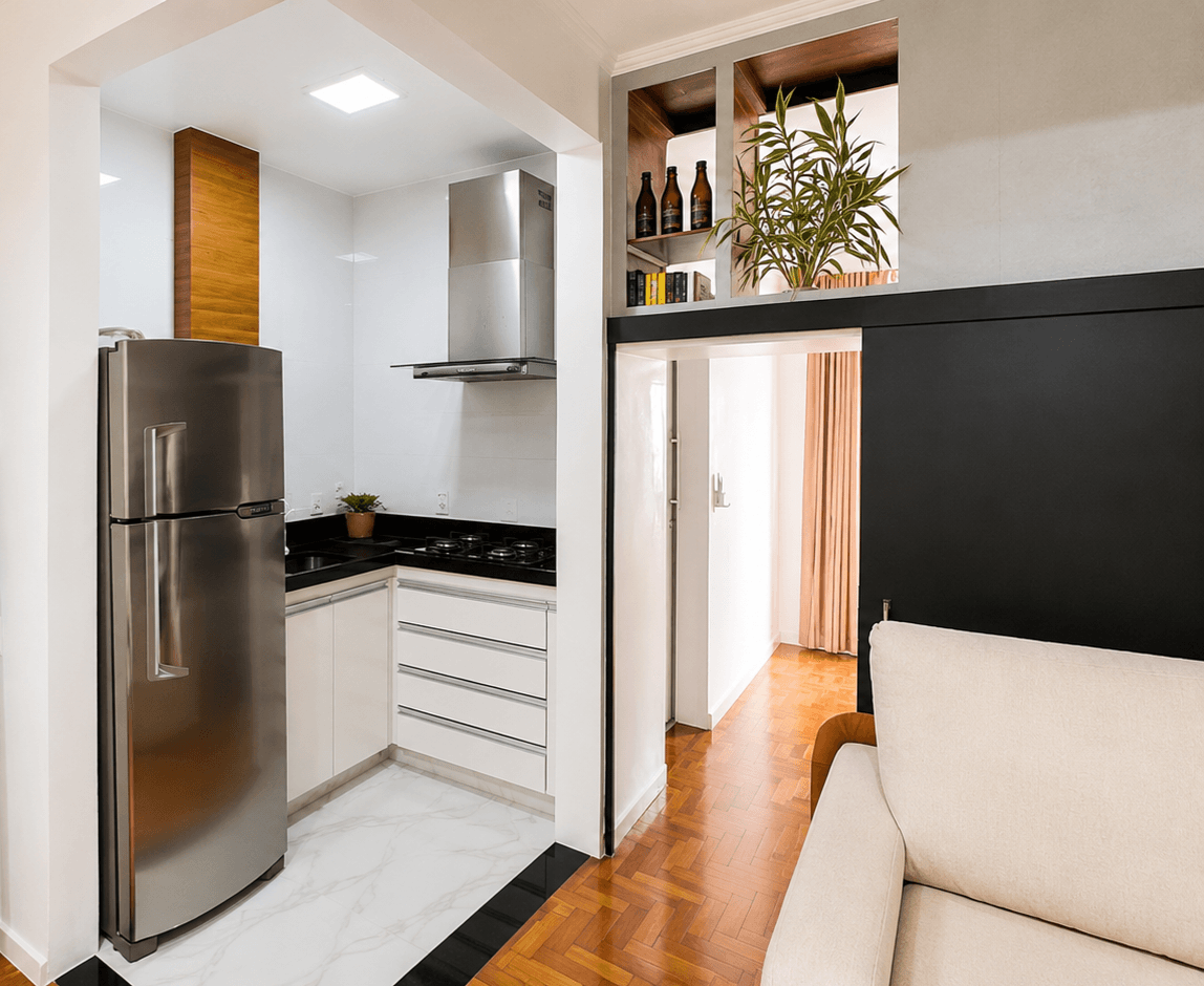 Studio Alto Padrão Reformado e Mobiliada | Centro de Petrópolis